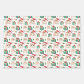 Happy Christmas Cats Funny Gift Wrap Inpakpapier Vel (Voorkant 2)
