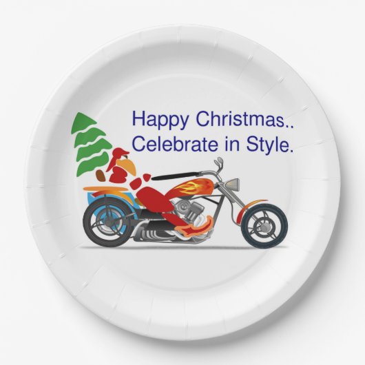 HAPPY CHRISTMAS, CELEBRAAT IN STIJL PAPIEREN BORDJE (Voorkant)