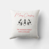 Happy Christmas Celebration Gooi Kussen (Achterkant)