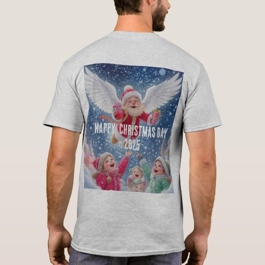 Happy Christmas Day 2025 T-shirt (Achterkant)