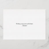 Happy Christmas dog yoga  Folie Feestdagenkaart (Achterkant)