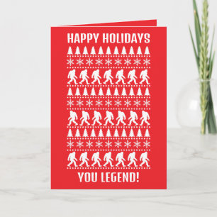 Happy Christmas Feestdagen Bigfoot Sasquatch