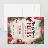 HAPPY CHRISTMAS FEESTDAGENKAART (Voorkant / Achterkant)