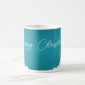 Happy Christmas – Festive Holiday Blue Mug Koffiemok (Center)