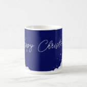 Happy Christmas – Festive Holiday Blue Mug Koffiemok (Center)