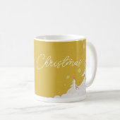 Happy Christmas – Festive Holiday Gold Mug Koffiemok (Voorkant rechts)