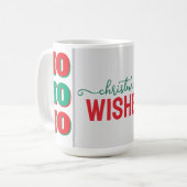happy christmas festive mug-holiday gift 2025 koffiemok (Voorkant links)