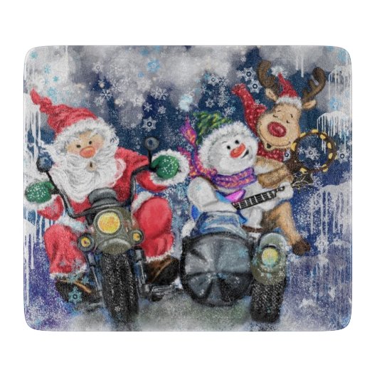 Happy Christmas Friends snijplank (Voorkant)