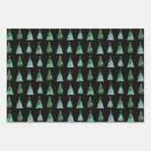 Happy Christmas goud en zwart inpakpapier (Voorkant 3)