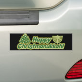 Happy Christmas hanukkah Kwanzaa Bumpersticker (Op auto)