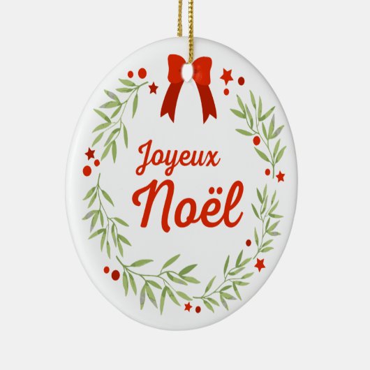 Happy Christmas Keramisch Ornament (Rechts)