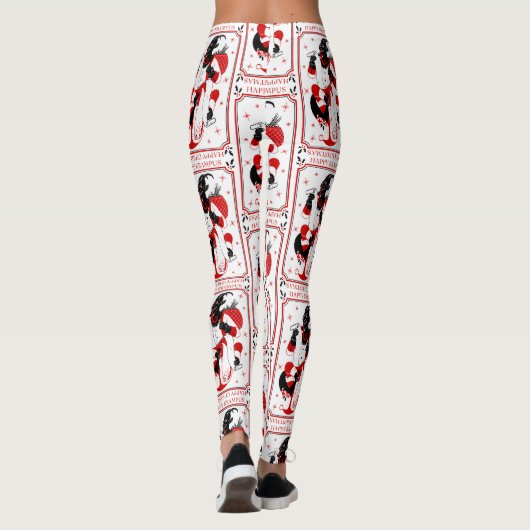 happy christmas krampus leggings (Achterkant)