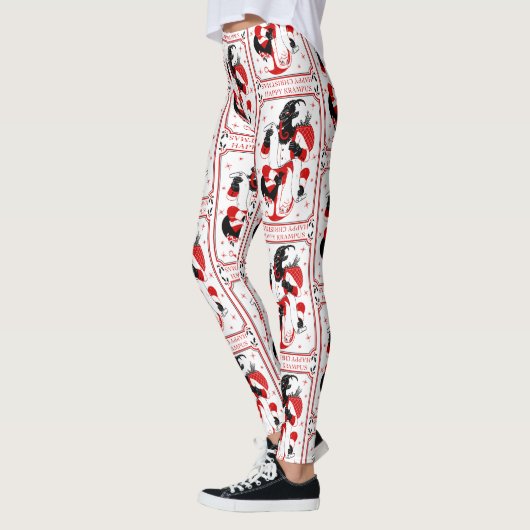 happy christmas krampus leggings (Links)