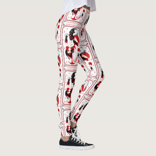 happy christmas krampus leggings (Rechts)