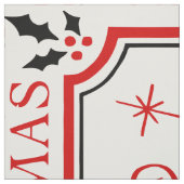 happy christmas krampus stof (Swatch)