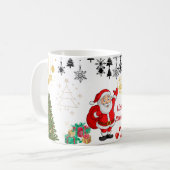 Happy Christmas Mug – Festive Holiday Coffee Cup Koffiemok (Voorkant links)