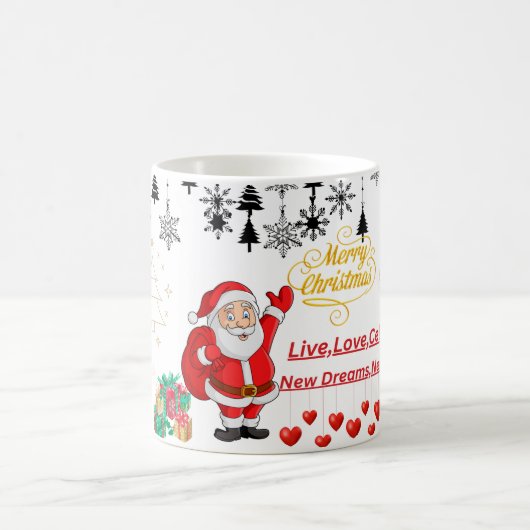 Happy Christmas Mug – Festive Holiday Coffee Cup Koffiemok (Center)