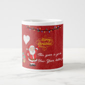 Happy Christmas & New Year Mug Grote Koffiekop (Voorkant)