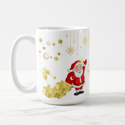 Happy Christmas & New Year Mug Koffiemok (Links)