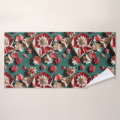 Happy Christmas origami handwerk11 - Badhanddoek (Badhanddoek)