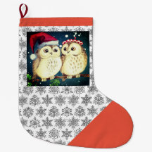 HAPPY CHRISTMAS OWLS kerstaking