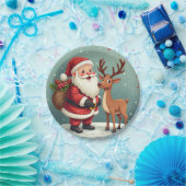 happy christmas papieren bordje (Feest)