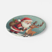 happy christmas papieren bordje (Gekanteld)