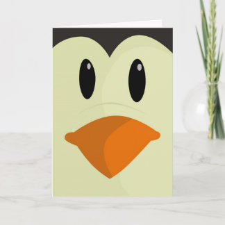 Happy Christmas Penguin Card - Vrolijk Kerstfeest Feestdagen Kaart
