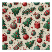 happy christmas perfect poster (Voorkant)