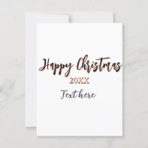 Happy Christmas perzik zwarte jaar naam details ho