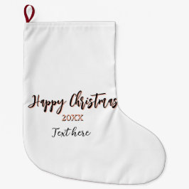 Happy Christmas perzik zwarte jaar naam details ho Grote Kerstsok