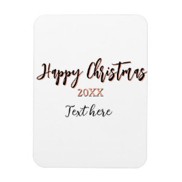 Happy Christmas perzik zwarte jaar naam details ho Magneet