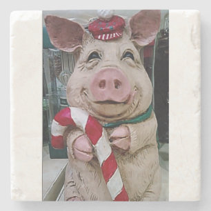 **HAPPY CHRISTMAS PIGGY* ONDERZETTER