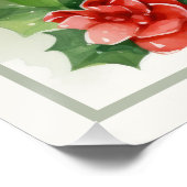 Happy Christmas Piglet Faux Mat Klaar voor Lijst Perfect Poster (Hoek)