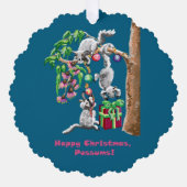 Happy Christmas Possums Ornament Kaart (Voorkant)
