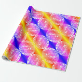 Happy Christmas pretty bubbles Cadeaupapier (Uitgerold)