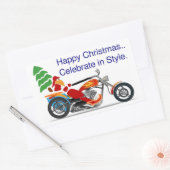 HAPPY CHRISTMAS RECHTHOEKIGE STICKER (Envelop)