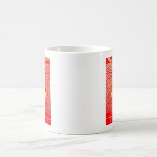 Happy Christmas Rood en Goud Collectie Koffiemok (Center)