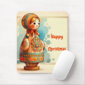 HAPPY CHRISTMAS ~ Schattige! ~ Mousepad Muismat (Met muis)
