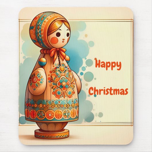 HAPPY CHRISTMAS ~ Schattige! ~ Mousepad Muismat (Voorkant)
