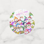 Happy Christmas Snowmans Party Confetti<br><div class="desc">Confetti met Happy Snowmans Christmas Party Funny Drawing Cartoon Snowman Celebration Gift - of Kies / Voeg uw unieke tekst / lettertype / kleur - Maak uw speciale cadeau - Formaat wijzigen en verplaatsen of verwijderen en toevoegen van onderdelen / afbeelding met aanpassingstool! - Tekenen en ontwerpen door MIGNED. Je...</div>