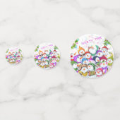 Happy Christmas Snowmans Party Confetti (Achterkanten)