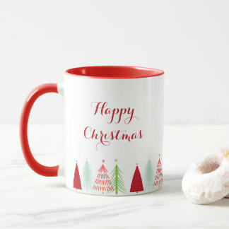 Happy Christmas Tree Row Mug Mok
