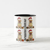 Happy Christmas Two-Tone Coffee Mok (Center)