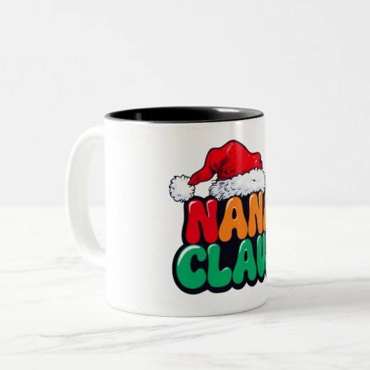 Happy Christmas Two-Tone Coffee Mok (Voorkant links)