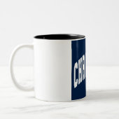 Happy Christmas Two-Tone Coffee Mok (Links)