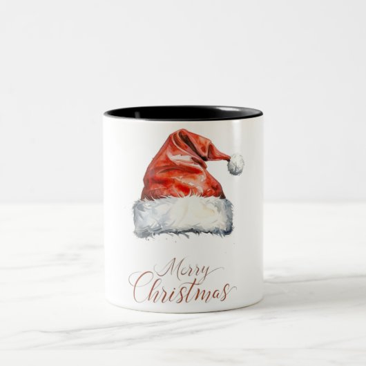 Happy Christmas Two-Tone Coffee Mok (Center)