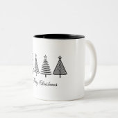 Happy Christmas Two-Tone Coffee Mok (Voorkant rechts)