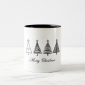 Happy Christmas Two-Tone Coffee Mok (Center)