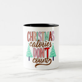 Happy Christmas Two-Tone Coffee Mok